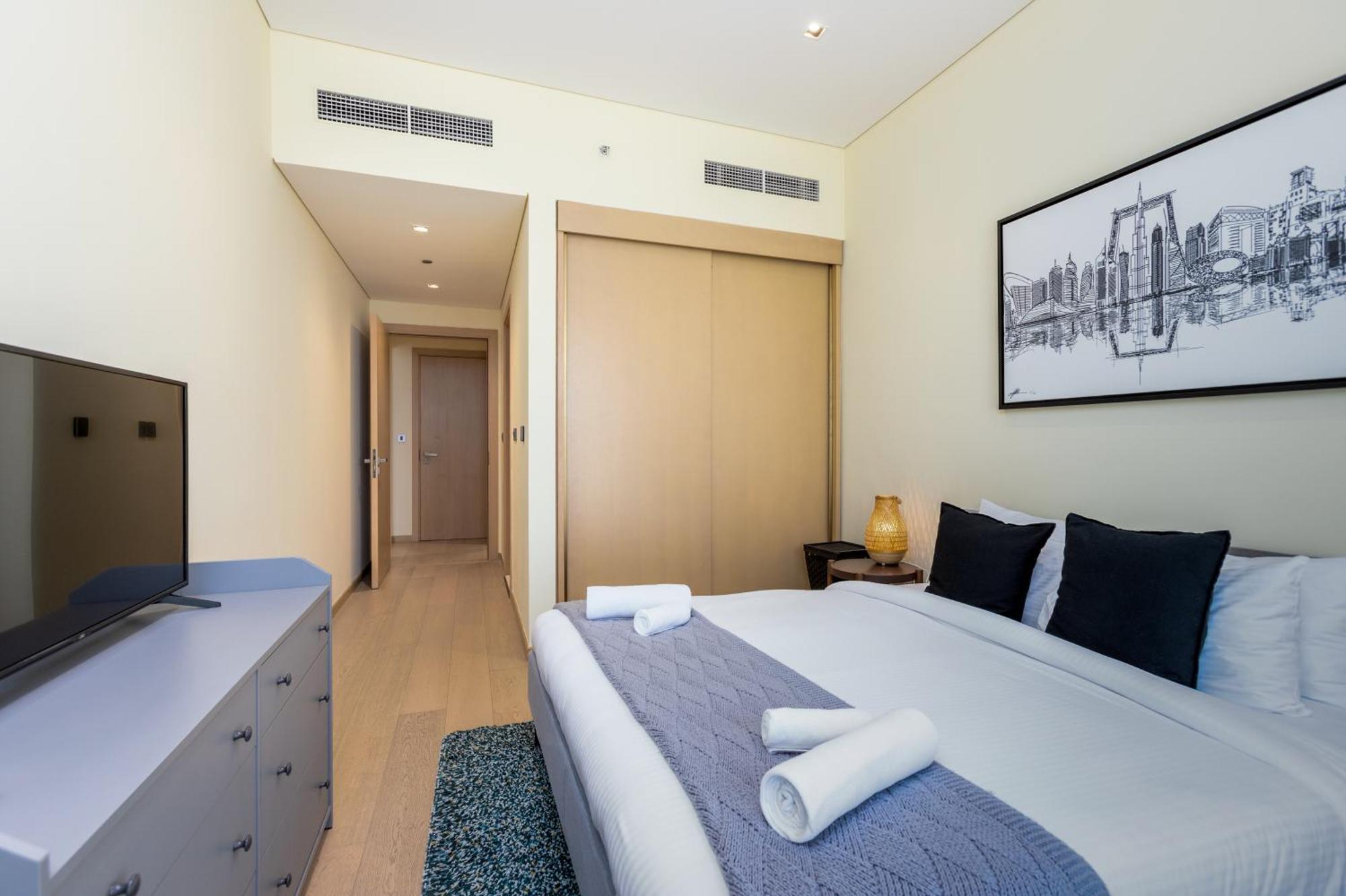 Modern 1Br Apartment, High Floor, Near Dubai Mall Exterior foto